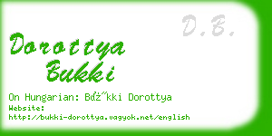 dorottya bukki business card